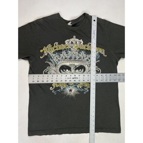 Michael Jackson King Of Pop 2009 Graphic T-shirt Women Medium Gray Music - Picture 6 of 6